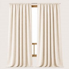 Hørstof Vasket (280cm Bred) Naturel Beige