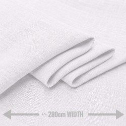 Leinenstoff (280cm Breit) Weiß