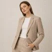 Hørstof Vasket (Enzymwashed) Mørk Beige - (Hørstof Enzymwashed)