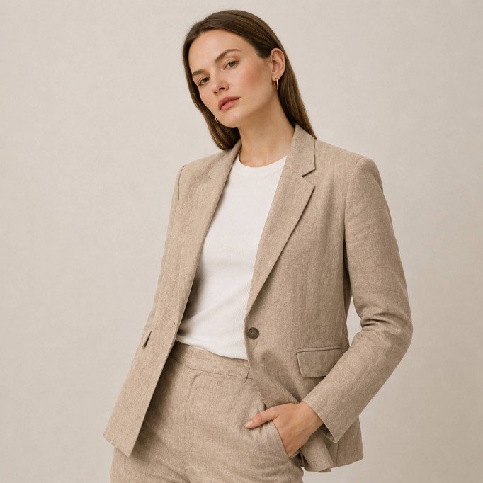 Hørstof Vasket (Enzymwashed) Mørk Beige Hørstof Vasket (Enzymwashed) Mørk Beige - (Hørstof Enzymwashed)
