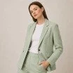 Buy Linen Fabric Enzymwashed in Dusty Green Linen Fabric (Enzymwashed) Dusty Green - (Linen Fabric Enzymwashed)