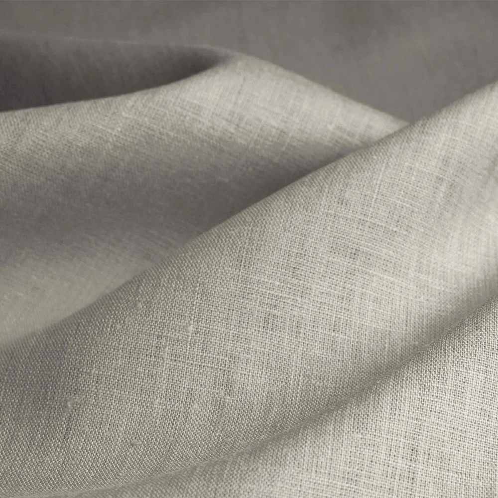 Linen Fabric (Enzymwashed) Khaki Green