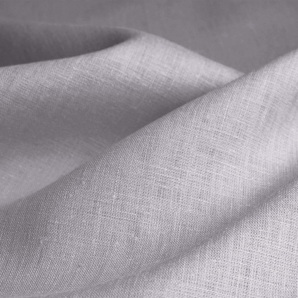 Linen Fabric (Enzymwashed) Light Grey