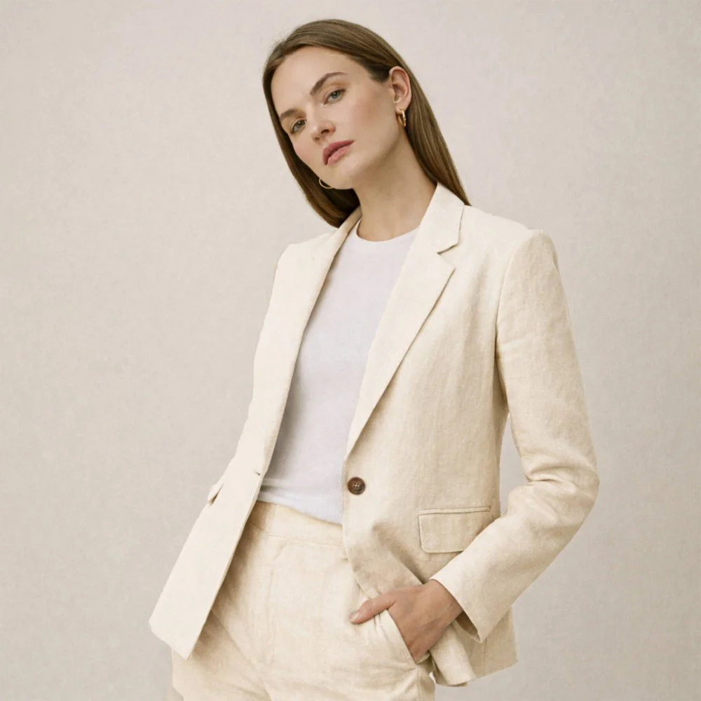 Linen Fabric (Enzymwashed) Natural Beige - (Linen Fabric Enzymwashed)