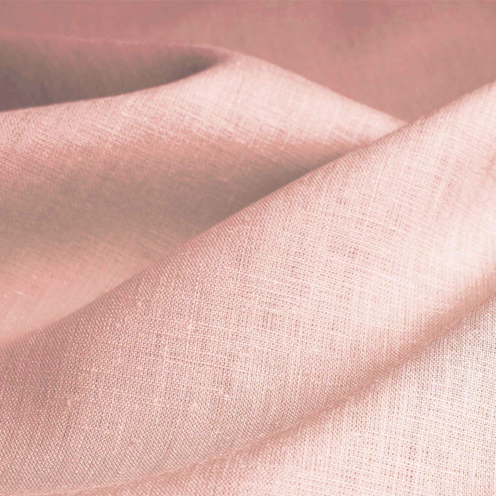 Linen Fabric (Enzymwashed) Nude Pink