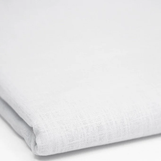 Linen Fabric White 2 Meter Coupon Linen Fabric (Enzymwashed) 2 Meter Coupon White - (Cheap Fabrics)