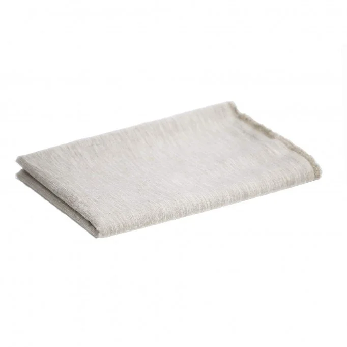 Hør- og Ramiestof Vasket 2 Meter Coupon Natur Melange Hørstof Vasket 2 Meter Stofrester Naturfarvet Naturel Melange - (Stof Metervare)