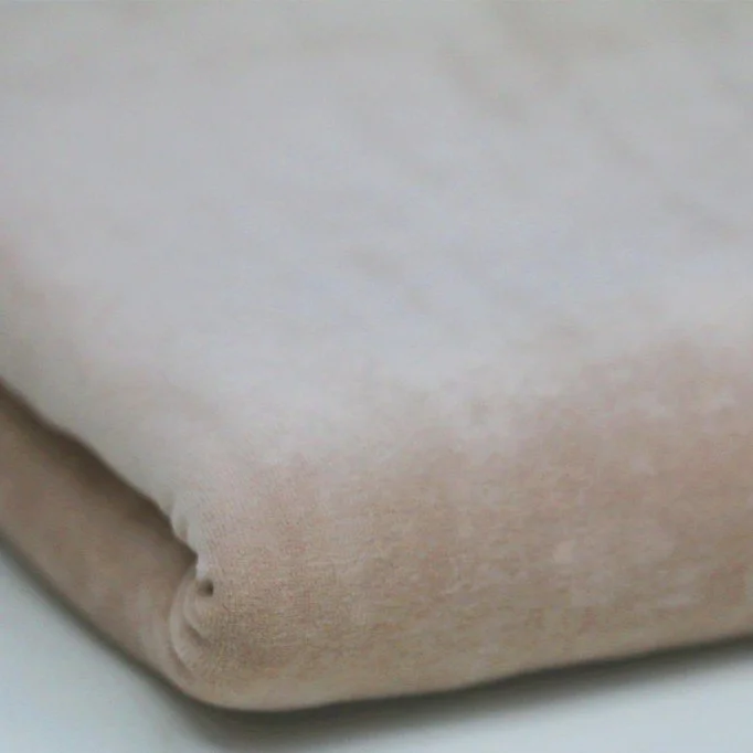 Nicky Velours Stof Coupon 2 Meter Donker Beige 155cm Nicky Velours Stof Coupon 2 Meter Donker Beige - (Stoffen Goedkoop)