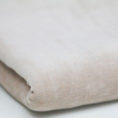 Nicky Velour Fabric 2 Meter Coupon Light Beige