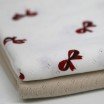 Tissu Jersey Pointoille (Mini) - Nœud Papillon Rouge Foncé - (Tissus Jersey)