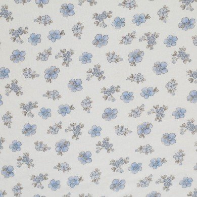 Pointelle Cotton Jersey Fabric (Mini) - Forget Me Not Flower Pointelle Cotton Jersey Fabric (Mini) - Forget Me Not Flower