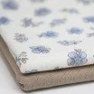 Pointelle Cotton Jersey Fabric (Mini) - Forget Me Not Flower Pointelle Cotton Jersey Fabric (Mini) - Forget Me Not Flower - (Jersey Fabrics)