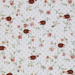 Tissu Jersey Pointoille (Mini) - Hérisson Dans Le Jardin