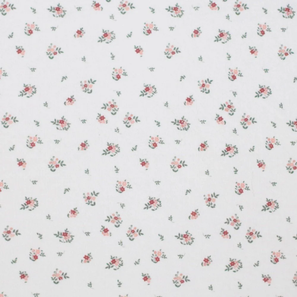 Pointelle Jersey Stof (Mini) - Kleine Bloem 