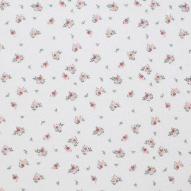 Pointelle Cotton Jersey Fabric (Mini) - Little Flower