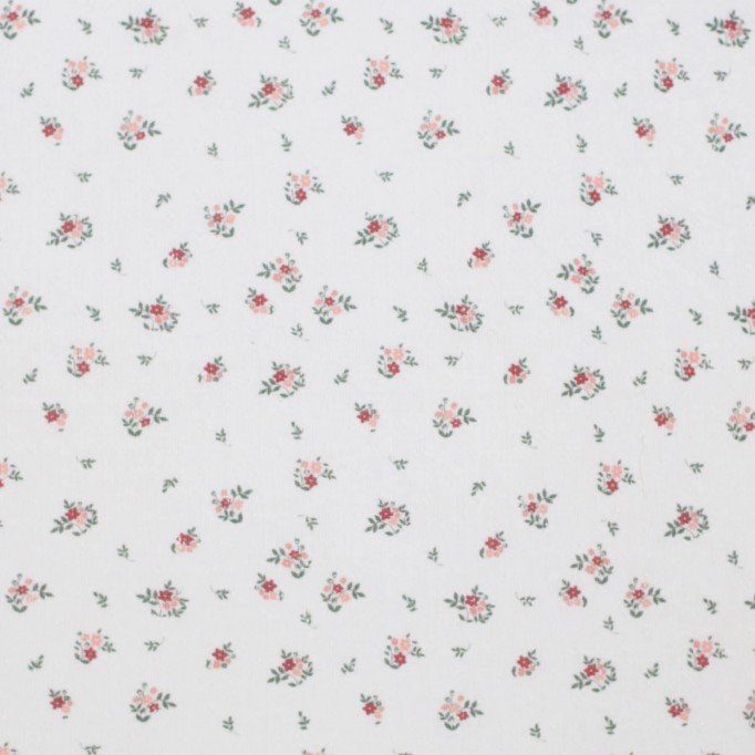 Tissu Jersey Pointoille (Mini) - Petite Fleur - (Tissus Jersey)