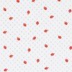 Tissu Jersey Pointoille (Mini) - Fraises - (Tissus Jersey)