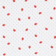 Pointelle Cotton Jersey Fabric (Mini) - Strawberries