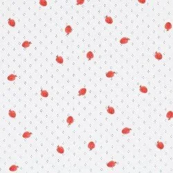 Pointelle Jersey Stof (Mini) - Aardbeien 