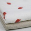 Tissu Jersey Pointoille (Mini) - Fraises - (Tissus Jersey)