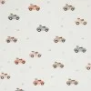Pointelle Cotton Jersey Fabric (Mini) - Toy Car