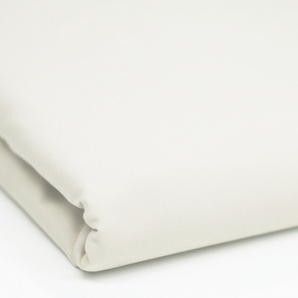 Poplin Cotton Fabric 2 Meter Coupon Ecru
