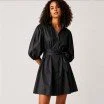 Bomuld Satin Poplin Stof Sort - (Bomuld Poplin Stof)