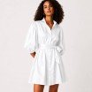 Tissu Popeline de Coton Satinée Blanc - (Tissus Deco)
