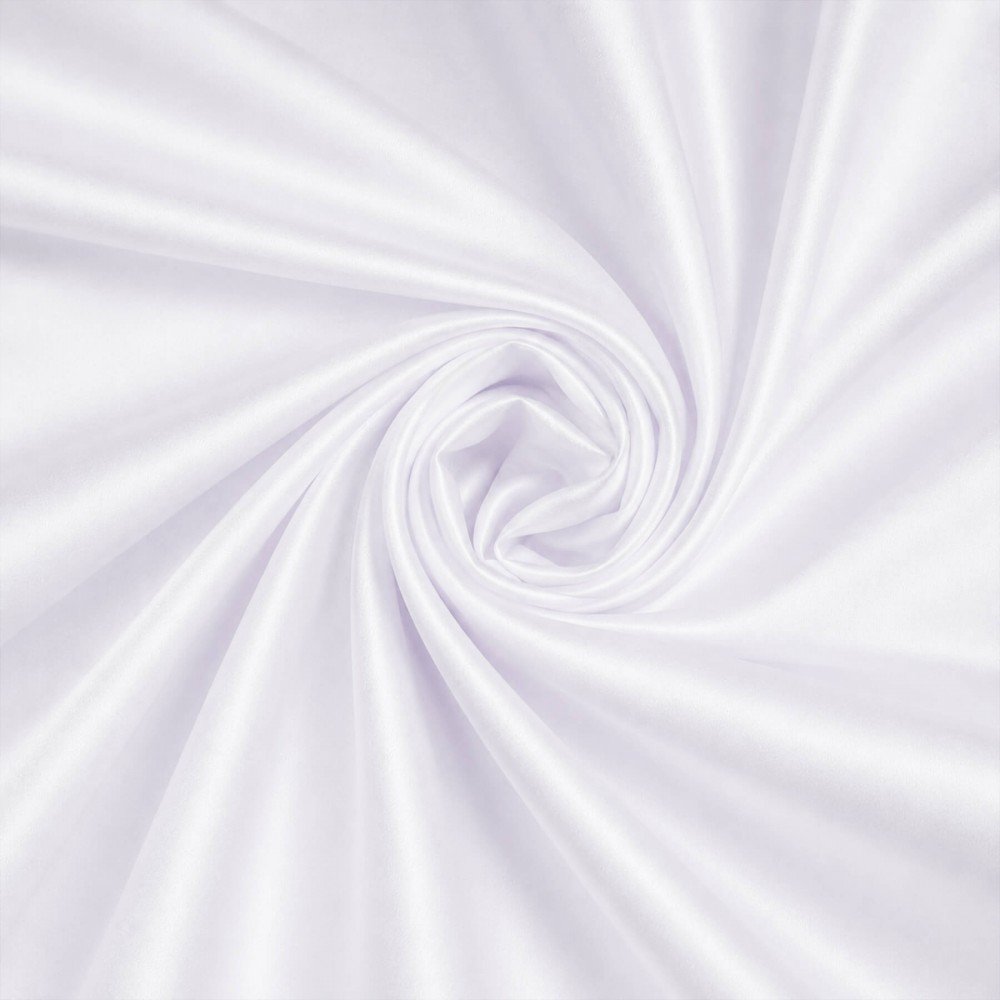 Poplin Satin Cotton Fabric White