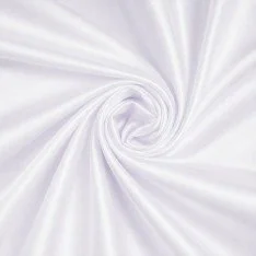 Poplin Satin Cotton Fabric White
