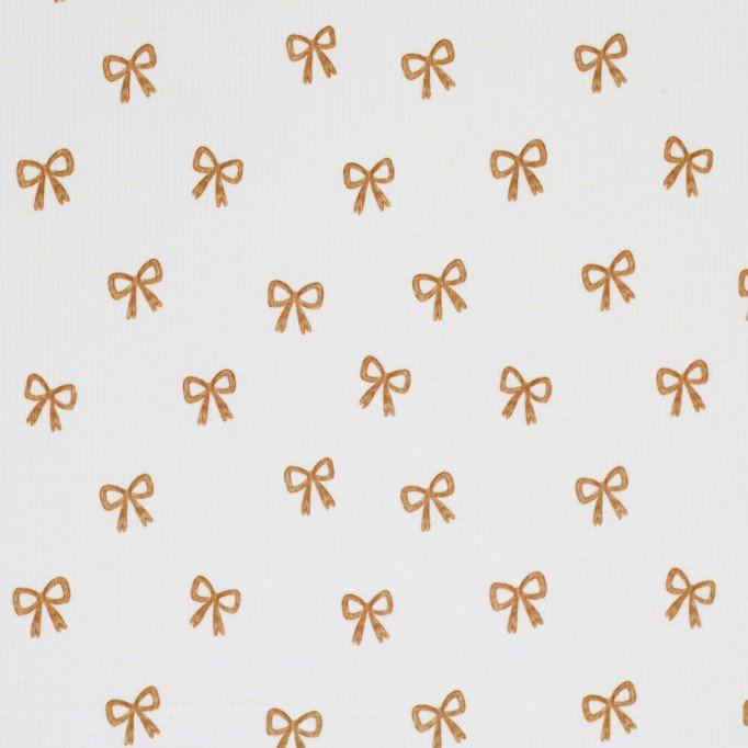 Tissu Maille Tricot Côtelée - Mini Nœud Papillon Naturel Cacao Tissu Maille Tricot Côtelée - Mini Nœud Papillon Naturel Cacao - (Tissus Jersey)