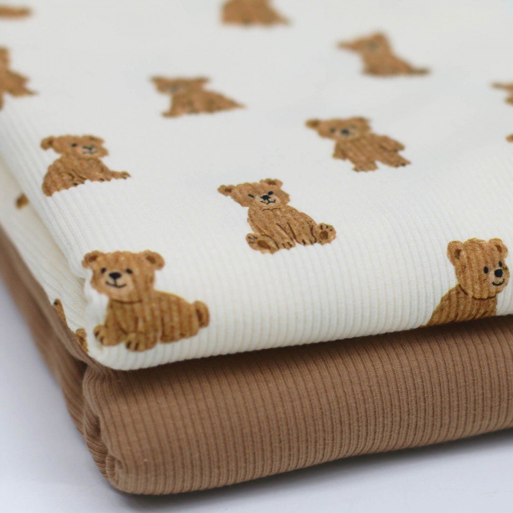 Rib Jersey Strikstof - Nuttede Bamse
