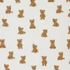 Rib Knit Jersey Fabric - Cuddly Bear