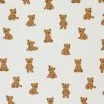Rib Knit Jersey Fabric with Cuddly Bear Print Rib Knit Jersey Fabric - Cuddly Bear - (Jersey Fabrics)