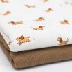Rippstrick Jersey Stoff - Hunde Spielen Rippstrick Jersey Stoff - Hunde Spielen - (Jersey Stoffe)