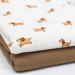 Rib Jersey Strikstof - Legende Hunde Rib Jersey Strikstof - Legende Hunde