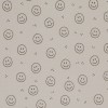 Rib Jersey Strikstof - Smiley Mørk Beige