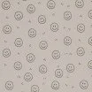 Rib Jersey Fabric Printed - Smiley Dark Beige Rib Jersey Fabric Printed - Smiley Dark Beige - (Jersey Fabrics)
