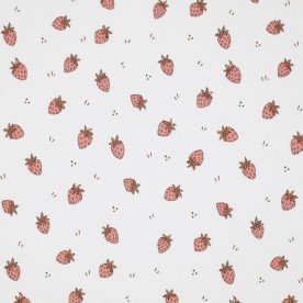 Rippstrick Jersey Stoff - Erdbeeren Lehm Rosa Rippstrick Jersey Stoff - Erdbeeren Lehm Rosa