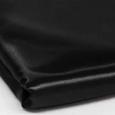 Polyester Satijn Stof Coupon 4 Meter Zwart