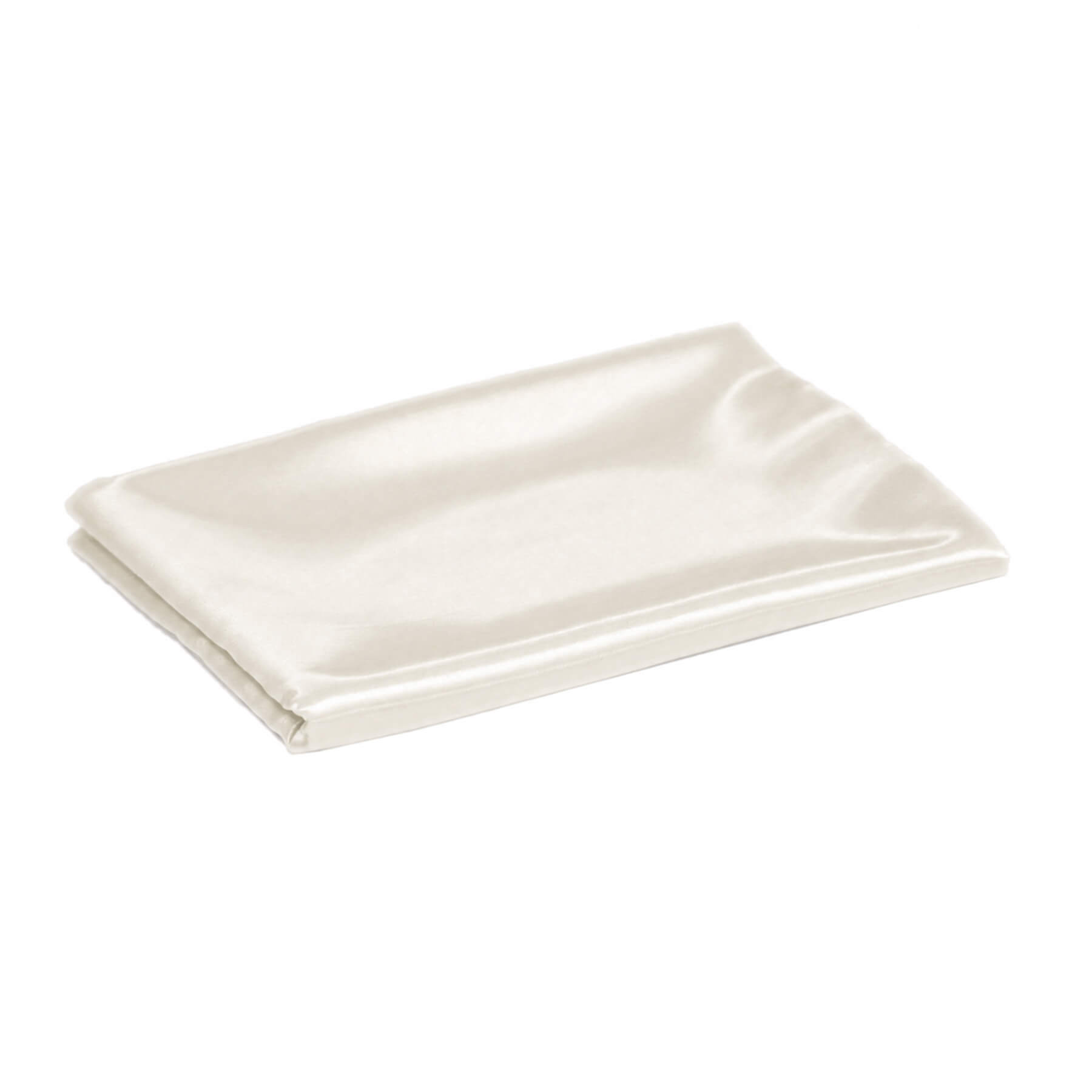 Polyester Satijn Stof Coupon 4 Meter Ecru