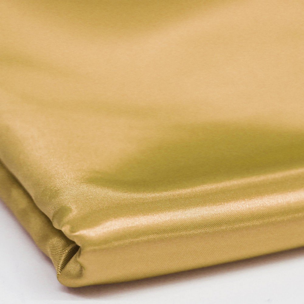 Polyester Satin Fabric 4 Meter Coupon Gold Polyester Satin Fabric 4 Meter Coupon Gold