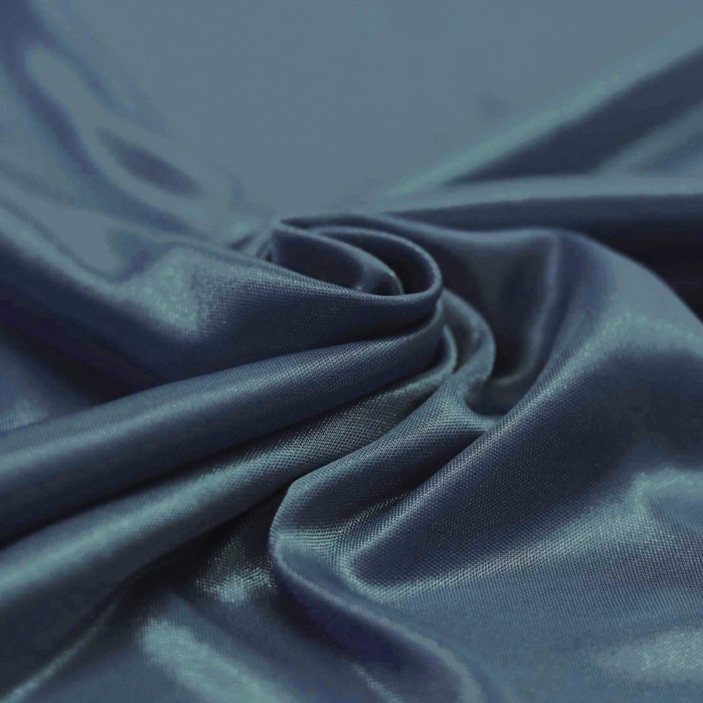 Foring Stof Stræk (Charmeuse) Navy Jeans
