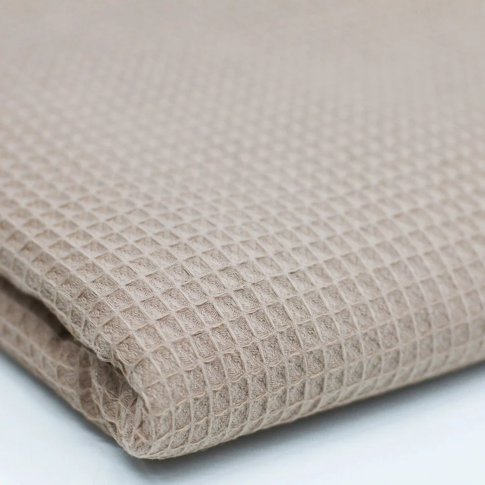 Tissu Piqué Gaufré Coupon De 2 Mètres Beige Foncé Tissu Piqué Gaufré Coupon De 2 Mètres Beige Foncé - (Tissus Pas Cher)