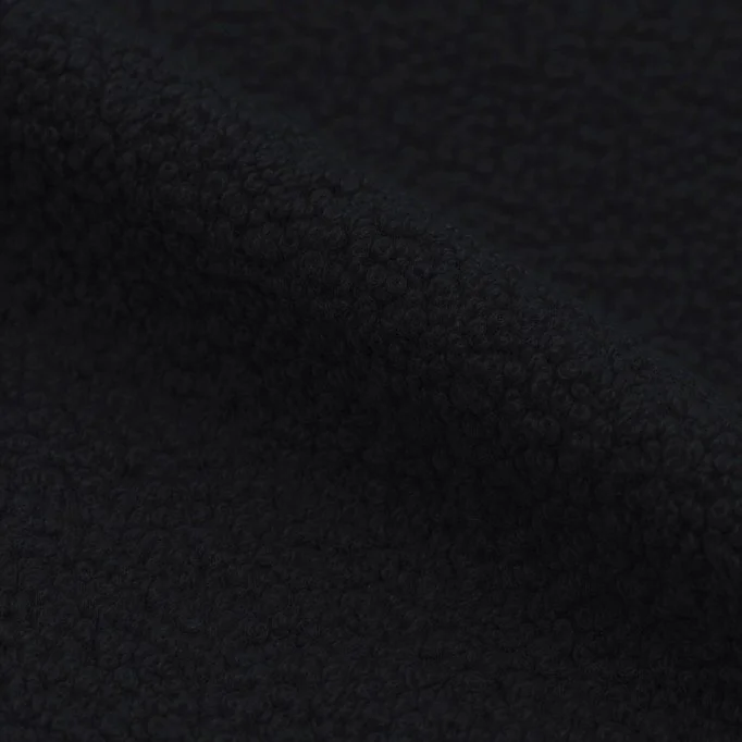 Spilśniona Dzianina Bouclé Czarny Boucle Fabric