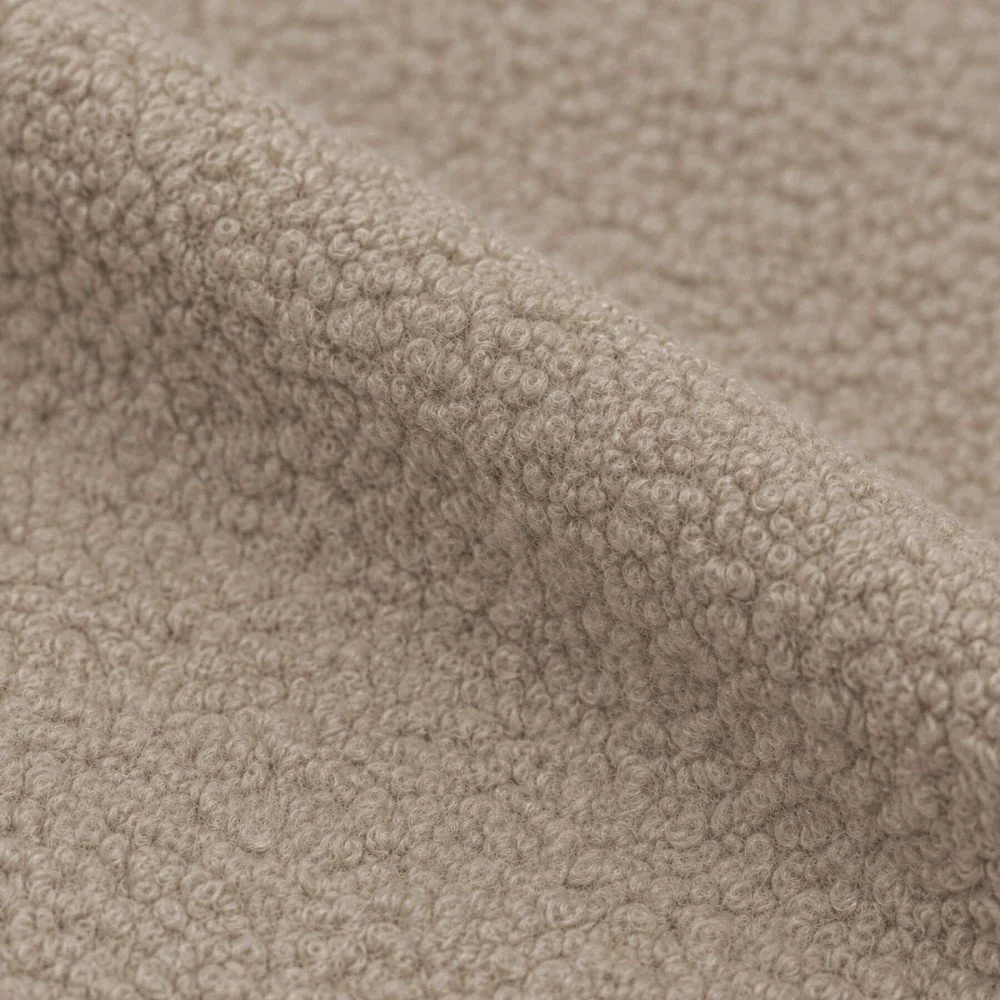 Tessuto Bouclé Pesante Beige Scuro