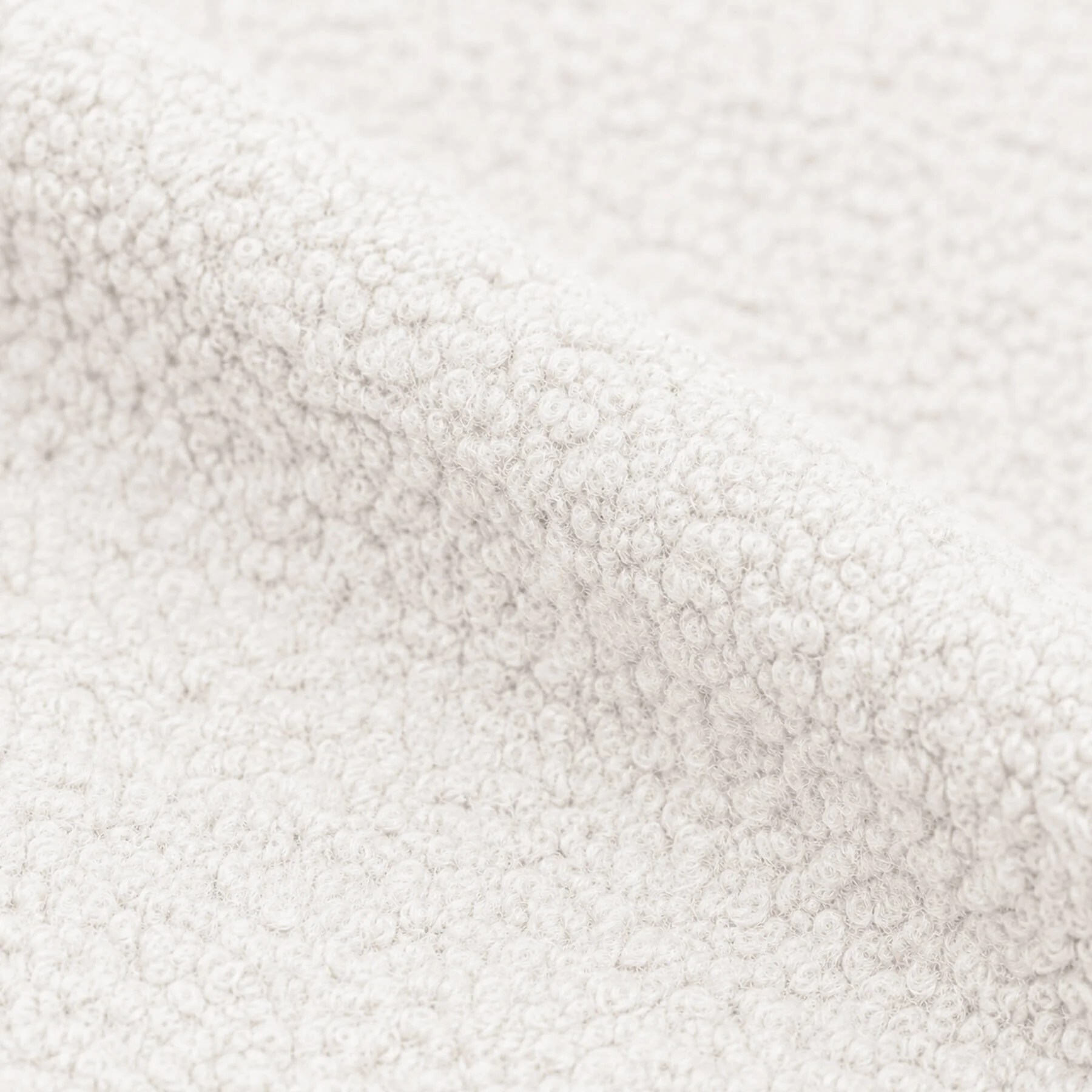 Boucle Stof Gekruld Ecru