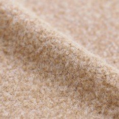Tissu Lainage Bouclette Beige Mêlée 