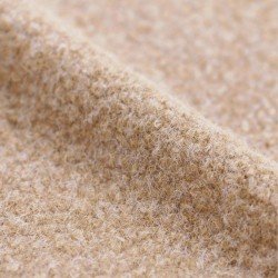 Boucle Fabric Curly Melange Beige