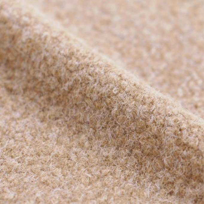 Boucle Stof Gekruld Gemeleerd Beige Boucle Stof Gekruld Gemeleerd Beige - (Boucle Stoffen)